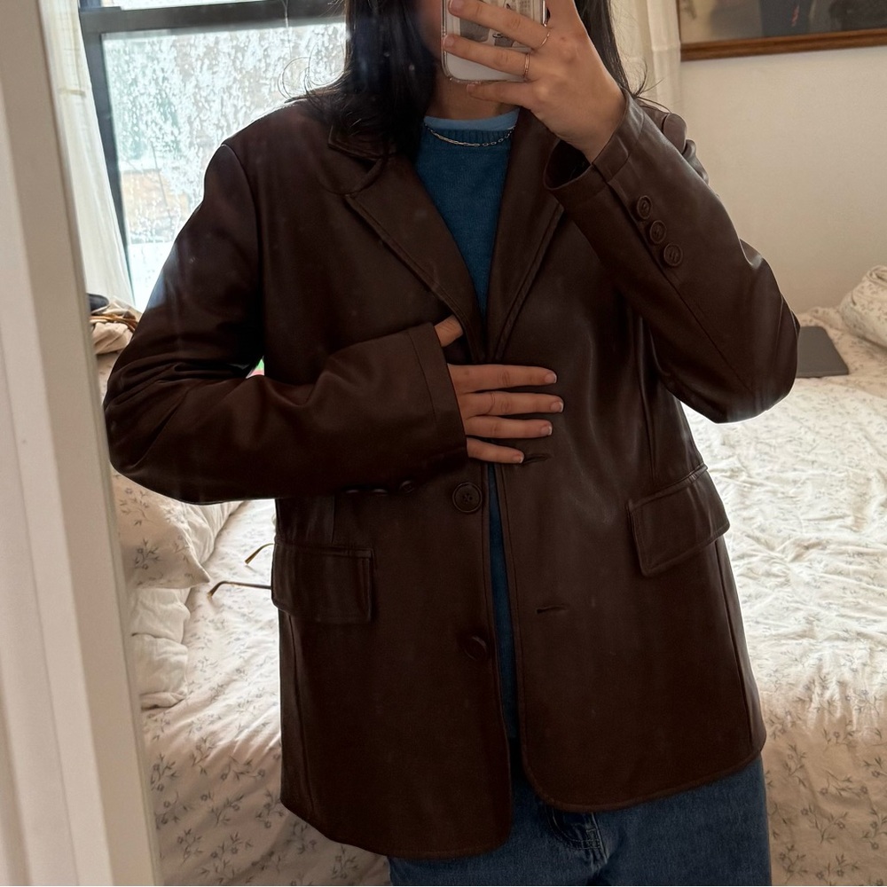 UO Brown Leather Jacket